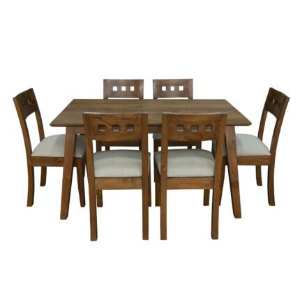 Comedor Pino Radiata: Mesa Vintage 150x90 cm. + 6 Sillas Turquia 3c