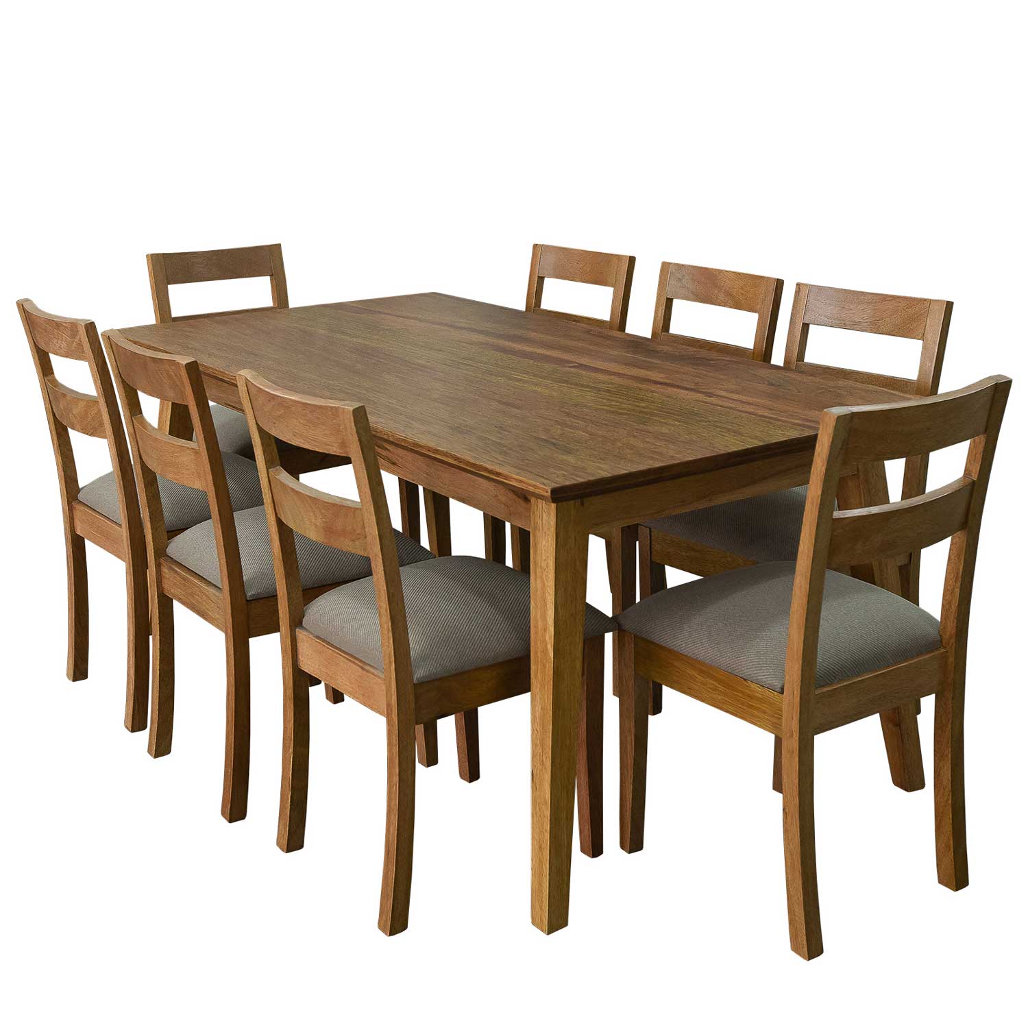 COMT-003 Comedor Tornillo: Mesa Vintage 180x90 cm. + 8 Sillas Paola - Image 1