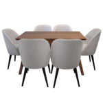 Comedor Tornillo: Mesa Vintage 160x90 cm. + 6 Sillas Grecia - Image 3