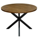 Mesa Comedor Pino Radiata con Metal Jas Diámetro 110 cm. - Image 3