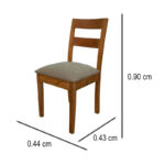 Silla Pino Radiata Envejecido Miel Paola - Image 3
